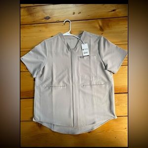 FIGS slate Masaya top